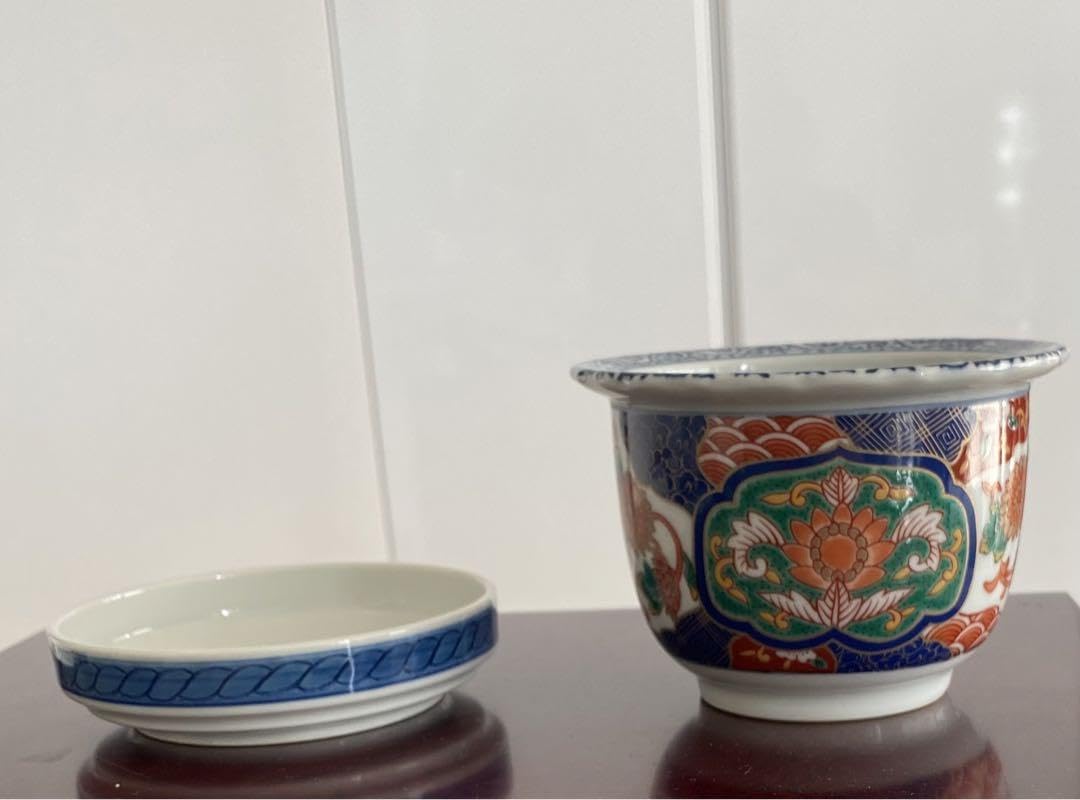 Amazon.co.jp: 有田焼 弥左ヱ門 彌左衛門 弥左衛門 盆栽鉢 植木鉢