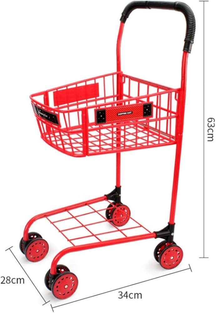Amazon | Aeroorままごと ショッピングカート 子供用 4輪キャスター お
