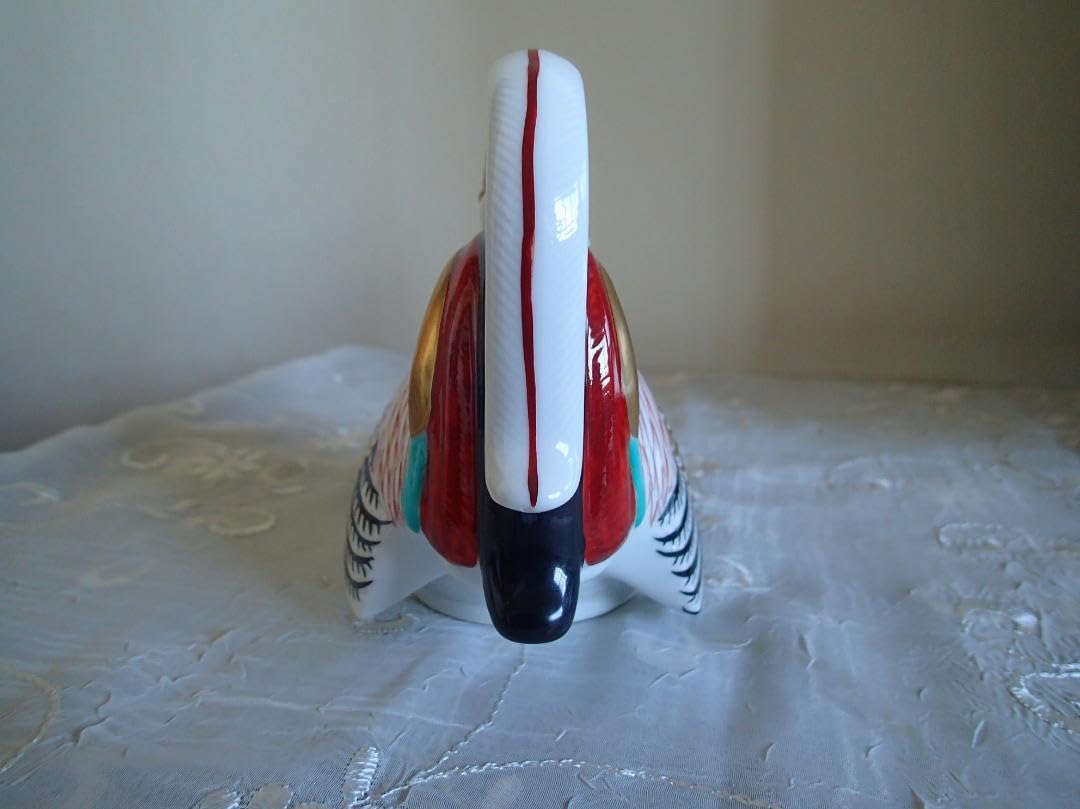 Amazon.co.jp: 林九郎窯 伊万里雛蓋付鶏銚子瓶 有田焼 古伊万里様式