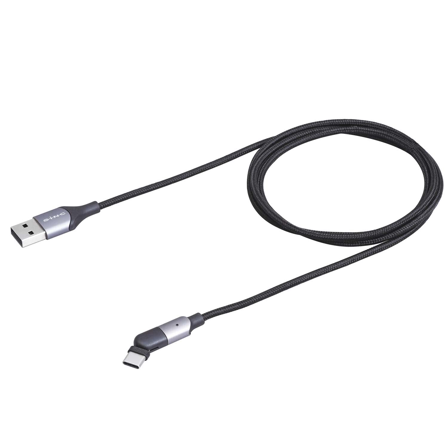 Amazon.co.jp: セイワ(SEIWA) 車内用品 端子180度可動USBケーブル L字