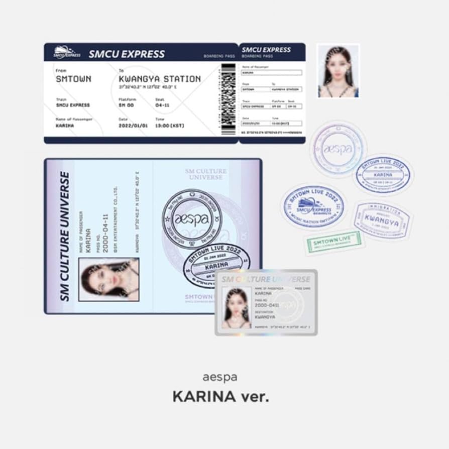 Amazon.co.jp: aespa smcu カリナ MD トレカ パスポート : ファッション