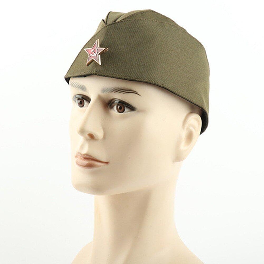 Amazon.co.jp: ソ連軍帽 ソビエト軍 帽子 ピロトカ 赤軍 ソ連 ロシア