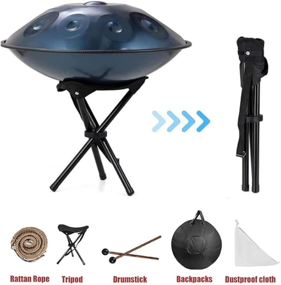 Ryozo様用ハンドパン スチールドラム 10音 22インチ インディゴブルー