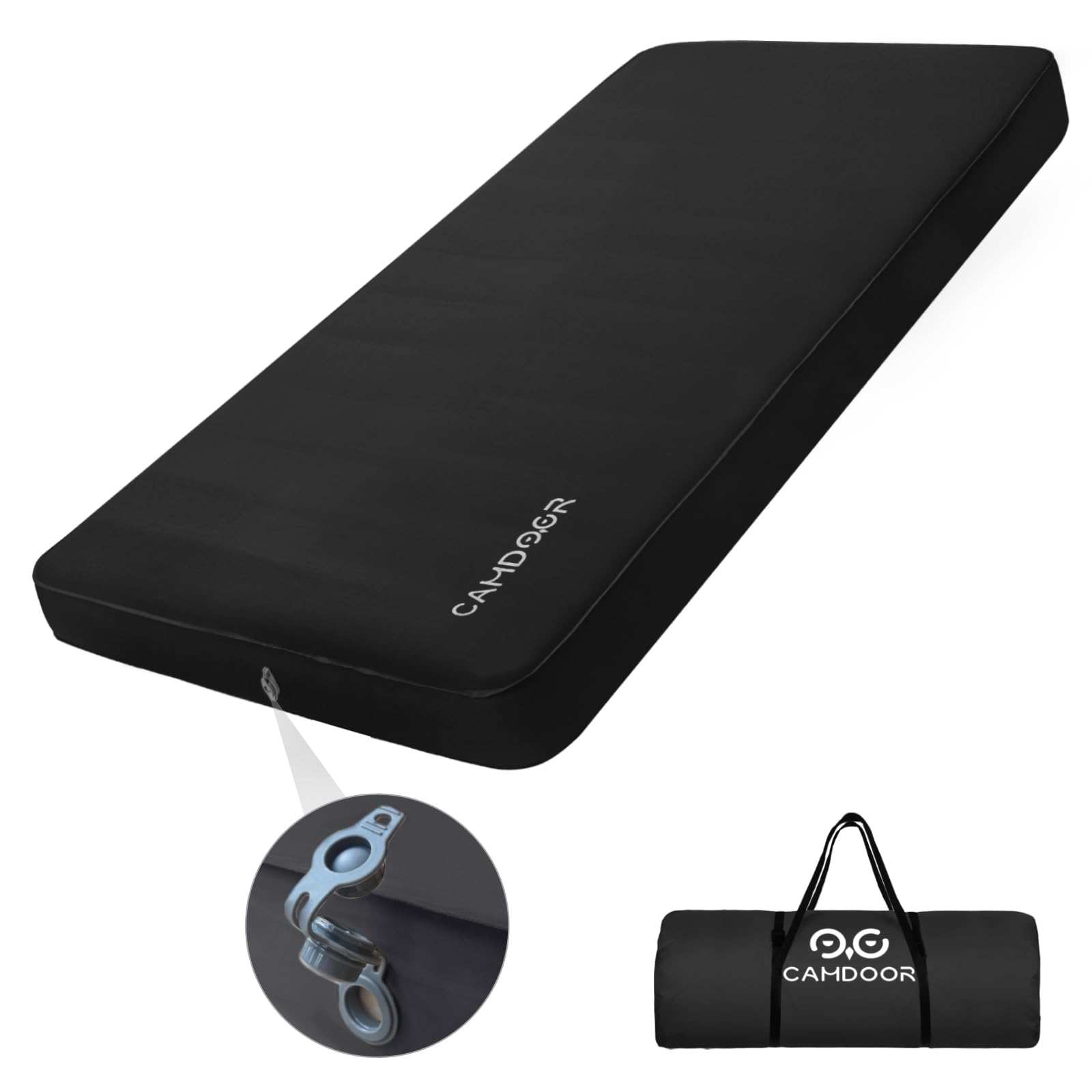 Amazon.co.jp: CAMDOOR キャンプ マット エアーマット 厚手 10cm 【30