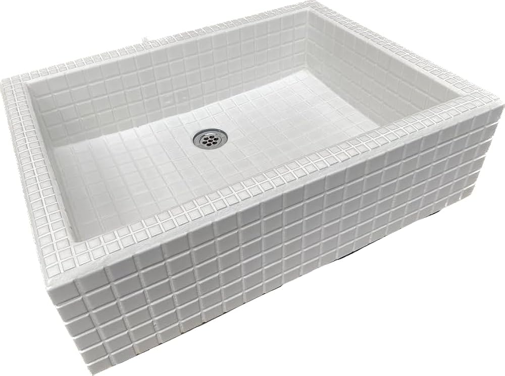 Amazon.co.jp: 作善堂 ガーデンシンク タイルシンク ガーデンパン 屋外