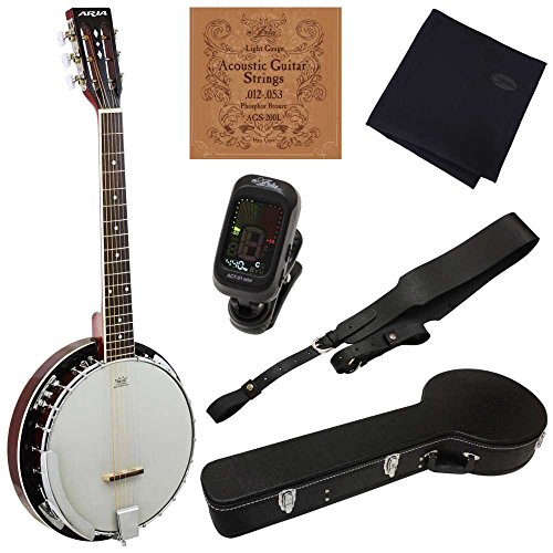 Amazon.co.jp: 【6点セット】Aria/アリア SB-10G ギター・バンジョー