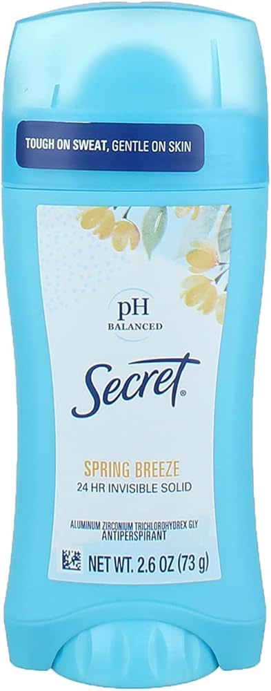 Amazon.com : Secret Deodorant Spring Breeze Solid 2.6 Ounce (77ml