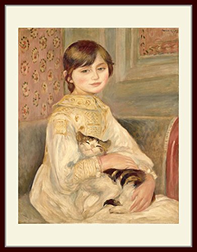 Amazon.co.jp: ルノワール・[ジュリー・マネの肖像、あるいは猫を抱く