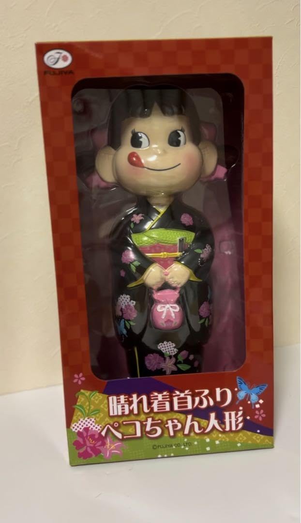 Amazon | 晴れ着 首ふり ペコちゃん人形 着物 振袖 | 人形・ドール