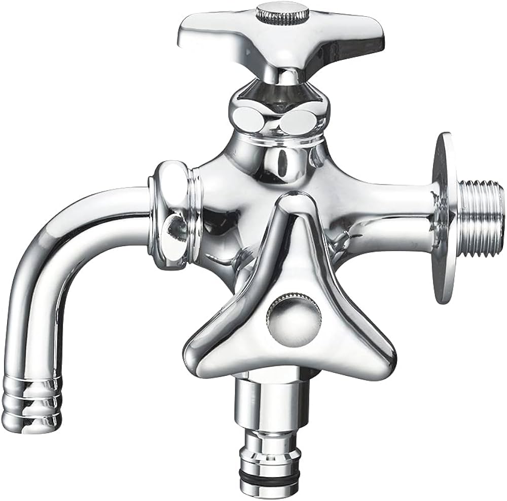 Amazon | SANEI(サンエイ) 散水用 二口横水栓 呼び13 ジョインター接続