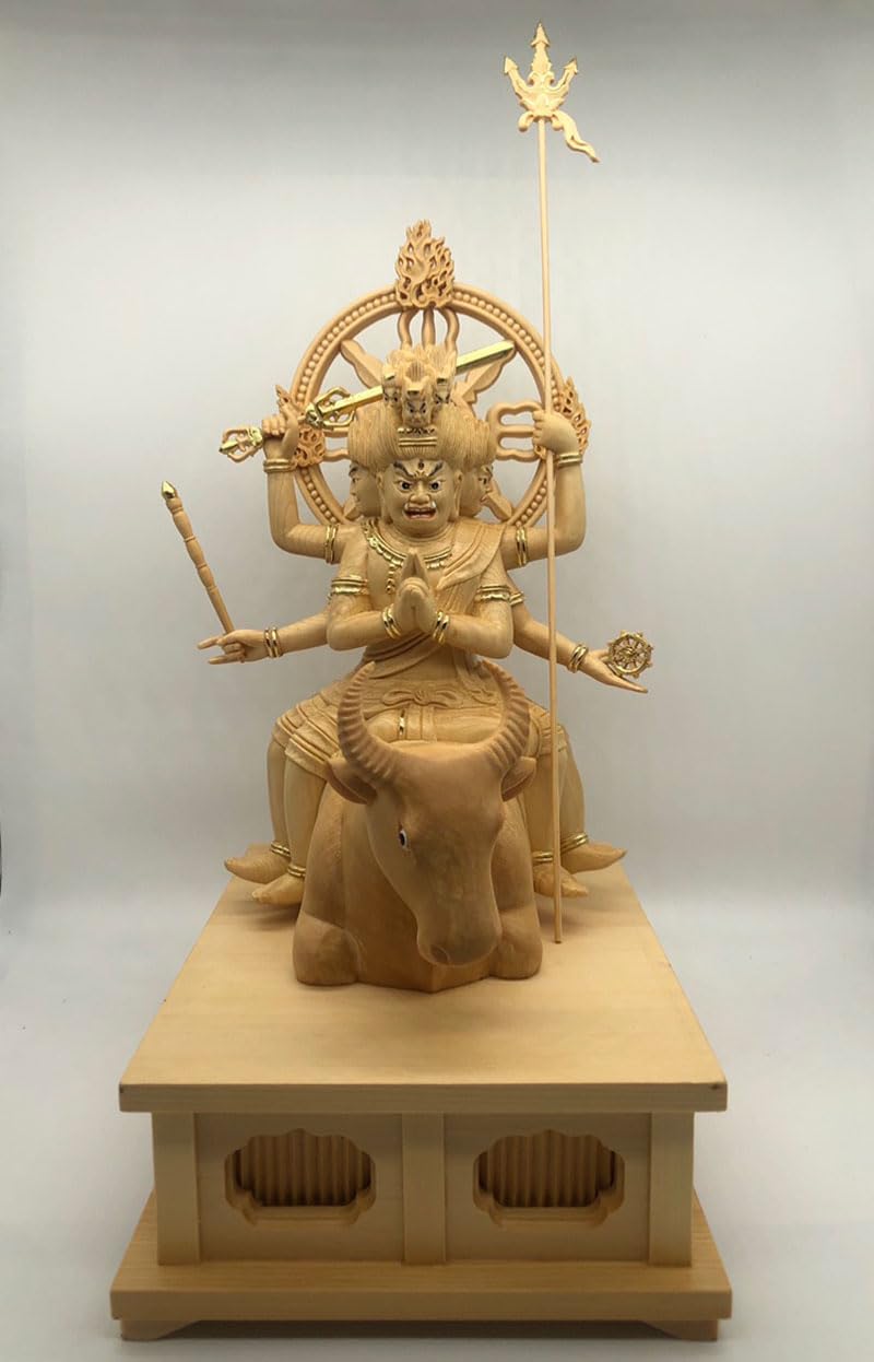 Amazon｜木彫り仏像【五大明王： 不動明王◇大威徳明王◇金剛夜叉明王