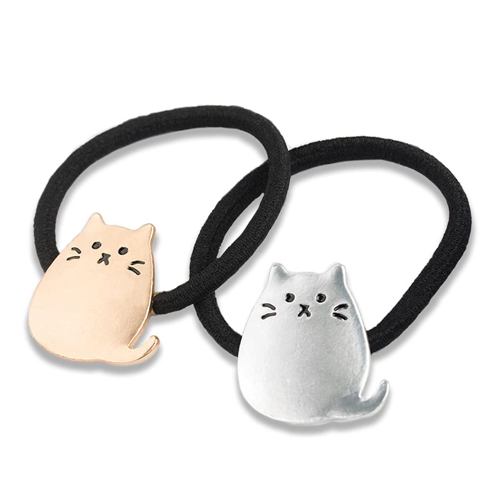 Amazon | shttown 猫 ヘアゴム ヘアアクセ かわいい 猫デザイン 柔らか