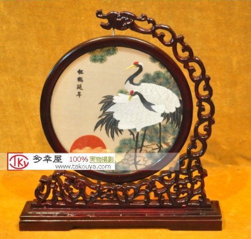 Amazon.co.jp: 両面刺繍 高級刺繍 中国刺繍工芸品 置物 ギフト 中国の