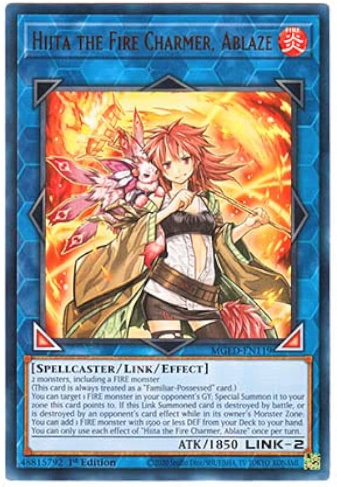 Amazon.co.jp: 遊戯王 英語版 MGED-EN119 Hiita the Fire Charmer