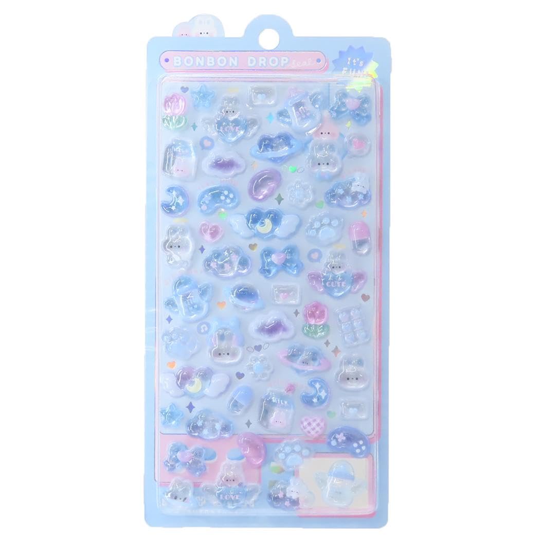 Amazon.co.jp: [シールシート]ボンボンドロップシール/みずいろ