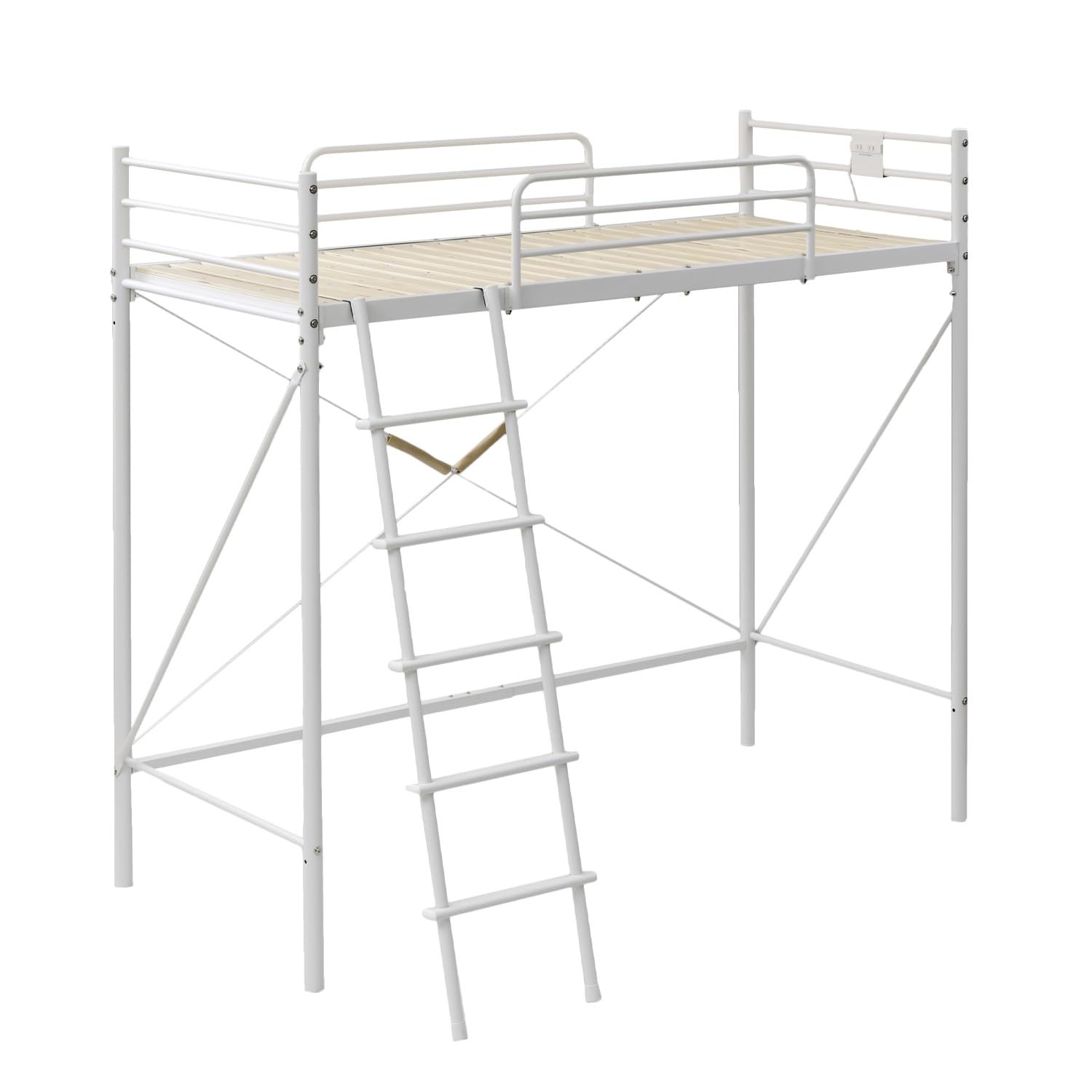 Amazon｜[山善] ロフトベッド 床板すのこ セミシングルショート(床面