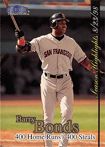 Amazon.com: Barry Bonds baseball card 400 Home Runs Highlight (San