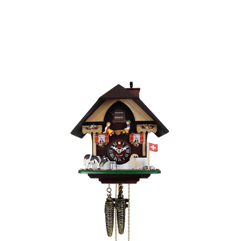 Amazon.co.jp: レッチャー カッコー時計（鳩時計） シーソーと牛と