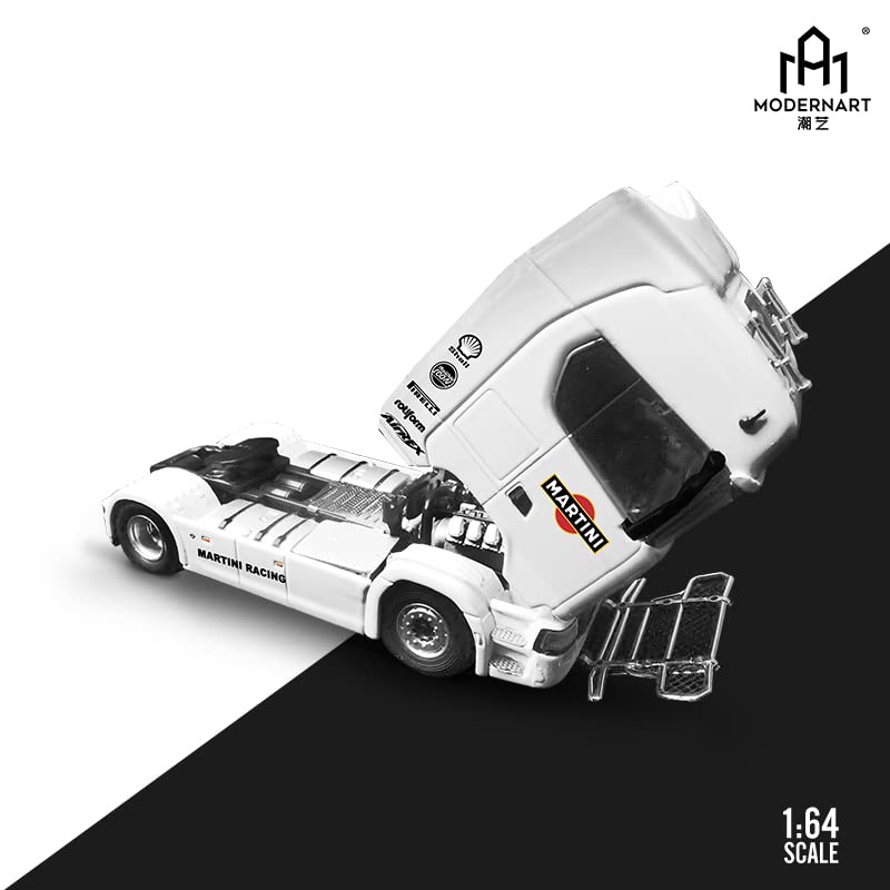 Amazon | 1/64 TM & ModernArt スカニア Scania トラック 白martini