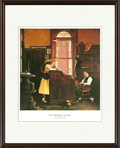 Amazon.co.jp: ノーマン・ロックウェル『マリッジライセンス（小