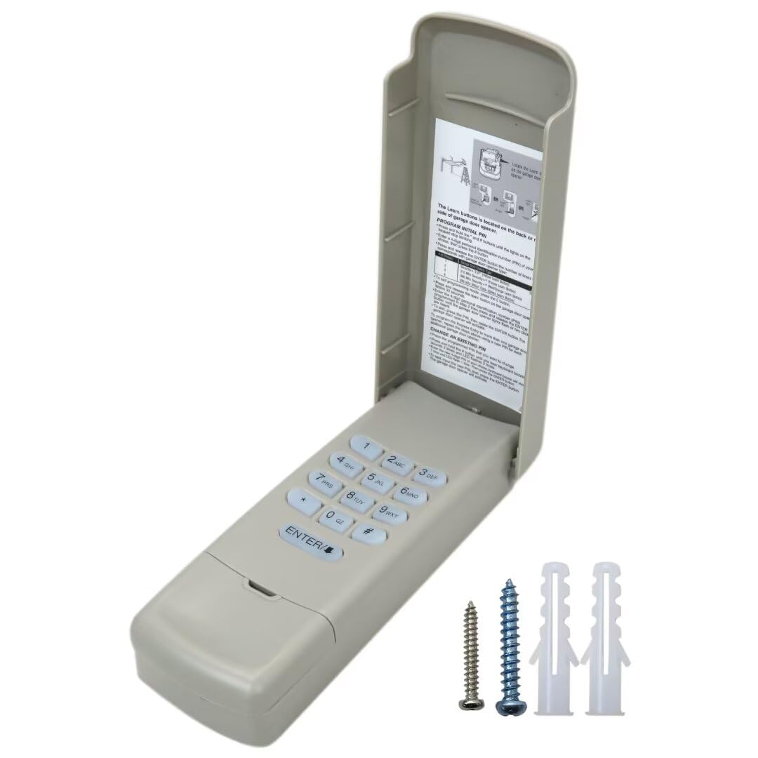 Gxcdizx 2024 New Garage Door Wireless Keypad 315 390MHz Door