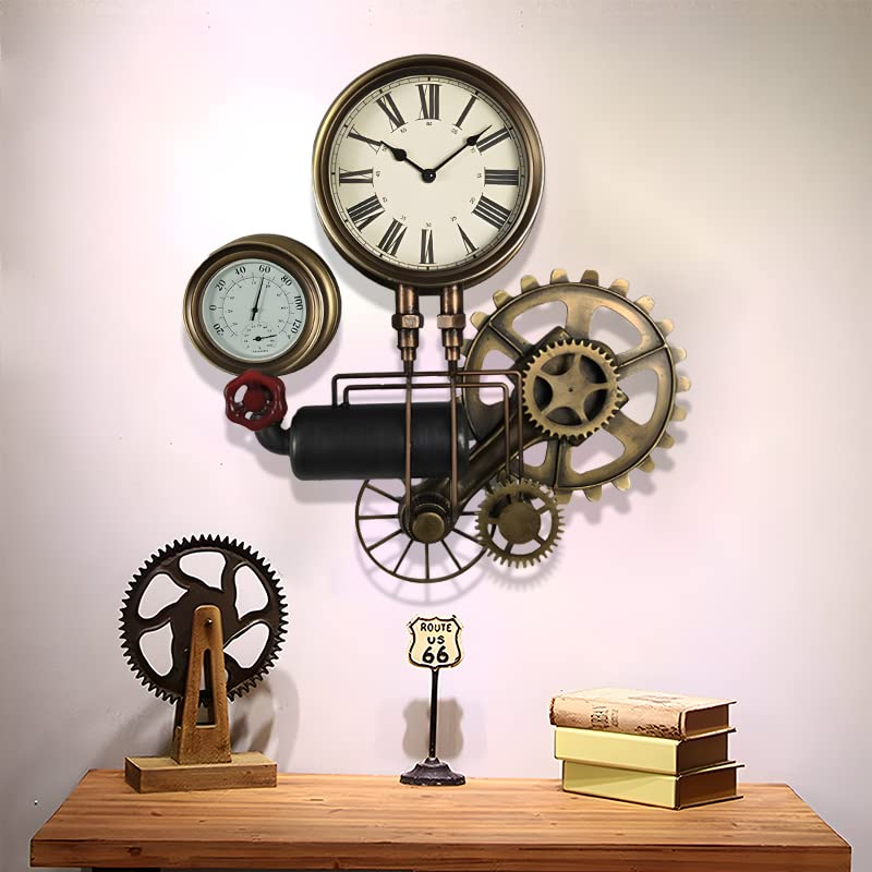 Amazon.co.jp: 【WNJAPAN】ウォールクロック 壁掛け時計 水道管