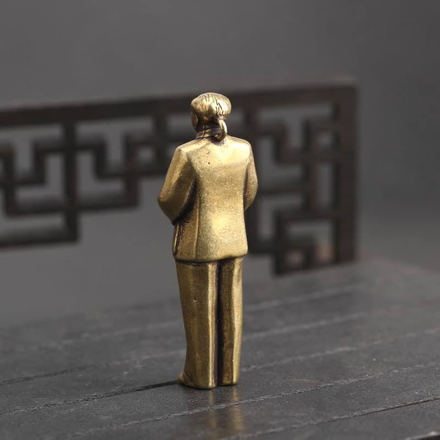 Amazon.co.jp: 毛沢東 偉人 置物 オブジェ 高さ52mm 彫像 室内飾り