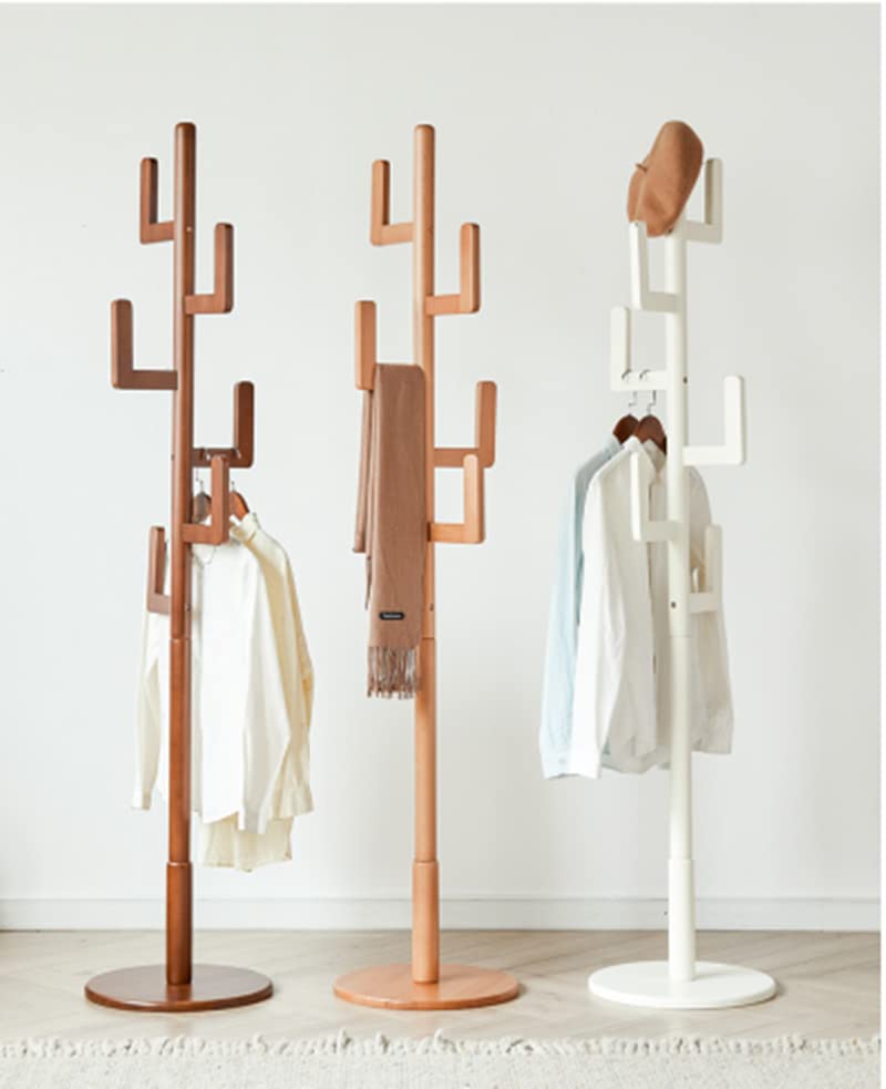 Amazon.co.jp: ポールハンガー木製 コートハンガー サボテンの形 6本の