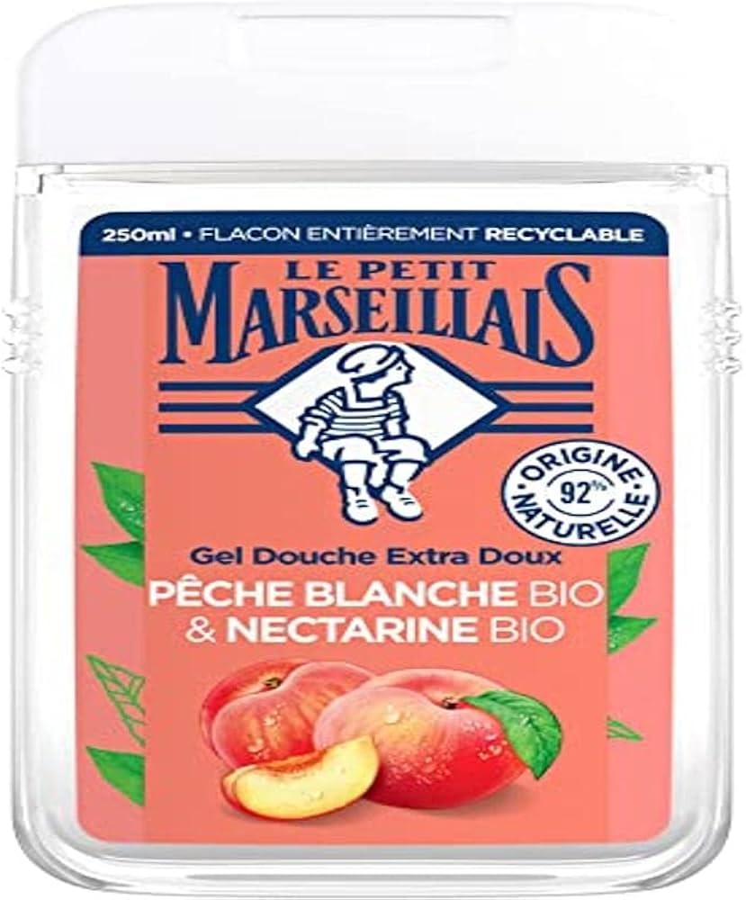 Amazon.com : Le Petit Marseillais Gel douche Extra Doux Pêche