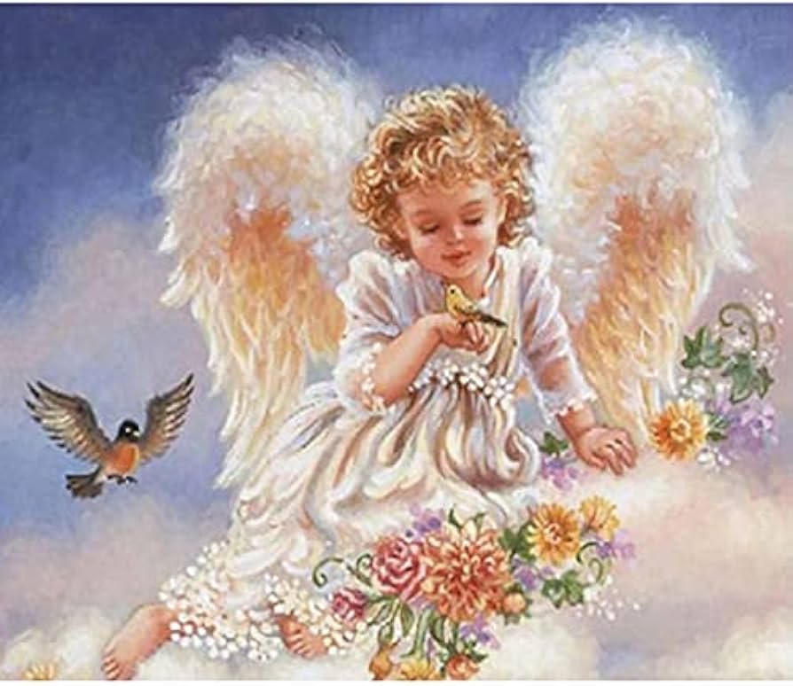 Amazon.co.jp: DIY5D Diamond Painting Angel Cartoon Diamond