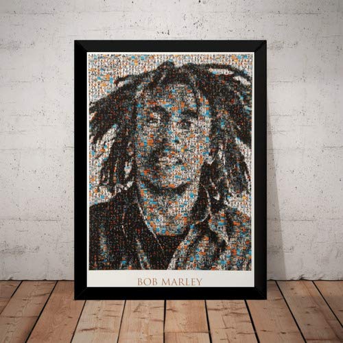 Reggae Poster Com Moldura Bob Marley Arte Quadro 44x32cm | Amazon