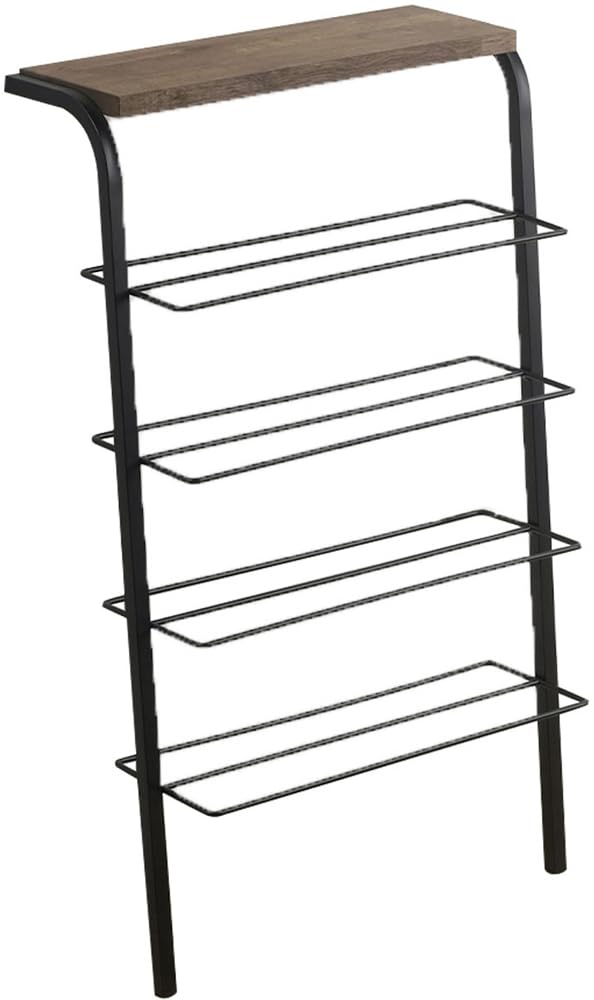 Amazon｜下村企販 立て掛け シューズラック 4段 【日本製】 8足収納