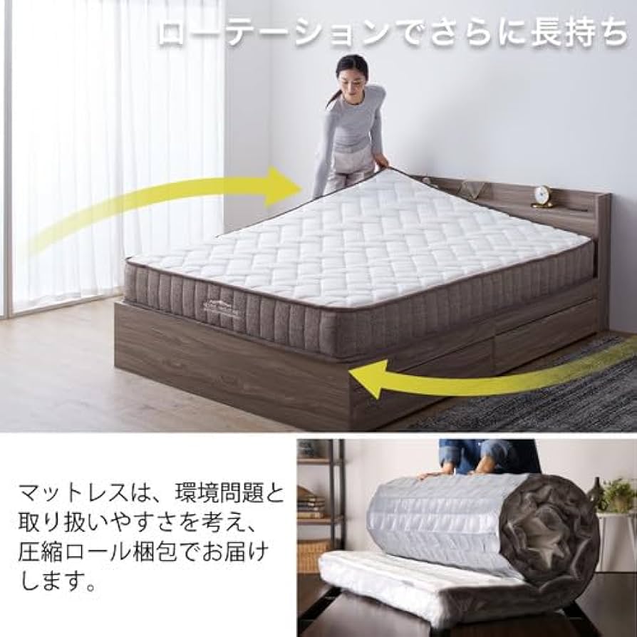 Amazon.co.jp: CospaSleep スプリングマットレスシリーズ 匠モデル