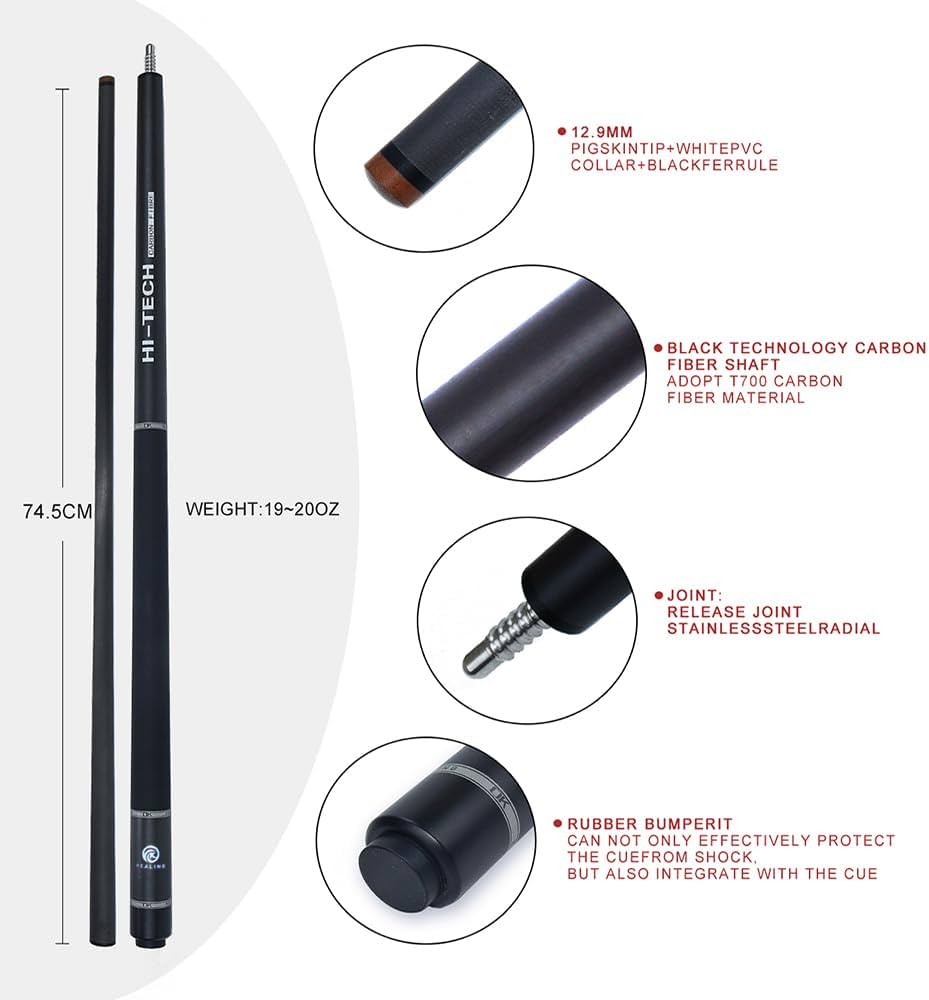 Amazon.co.jp: HEALING ビリヤード キュー カーボンT 700カーボン