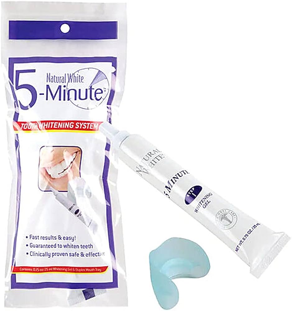 Amazon.com: 5 Pack Natural White 5-Minute Teeth Whitening Kits