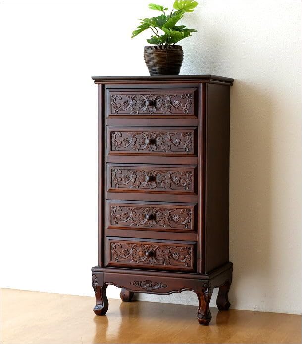 Amazon｜アンティーク 家具 収納 チェスト 収納家具 タンス たんす 猫