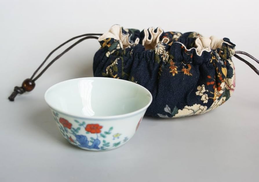 Amazon | 景徳鎮 明成化闘彩鶏缸杯 豆彩 チキンカップ 陶器 8.2cm