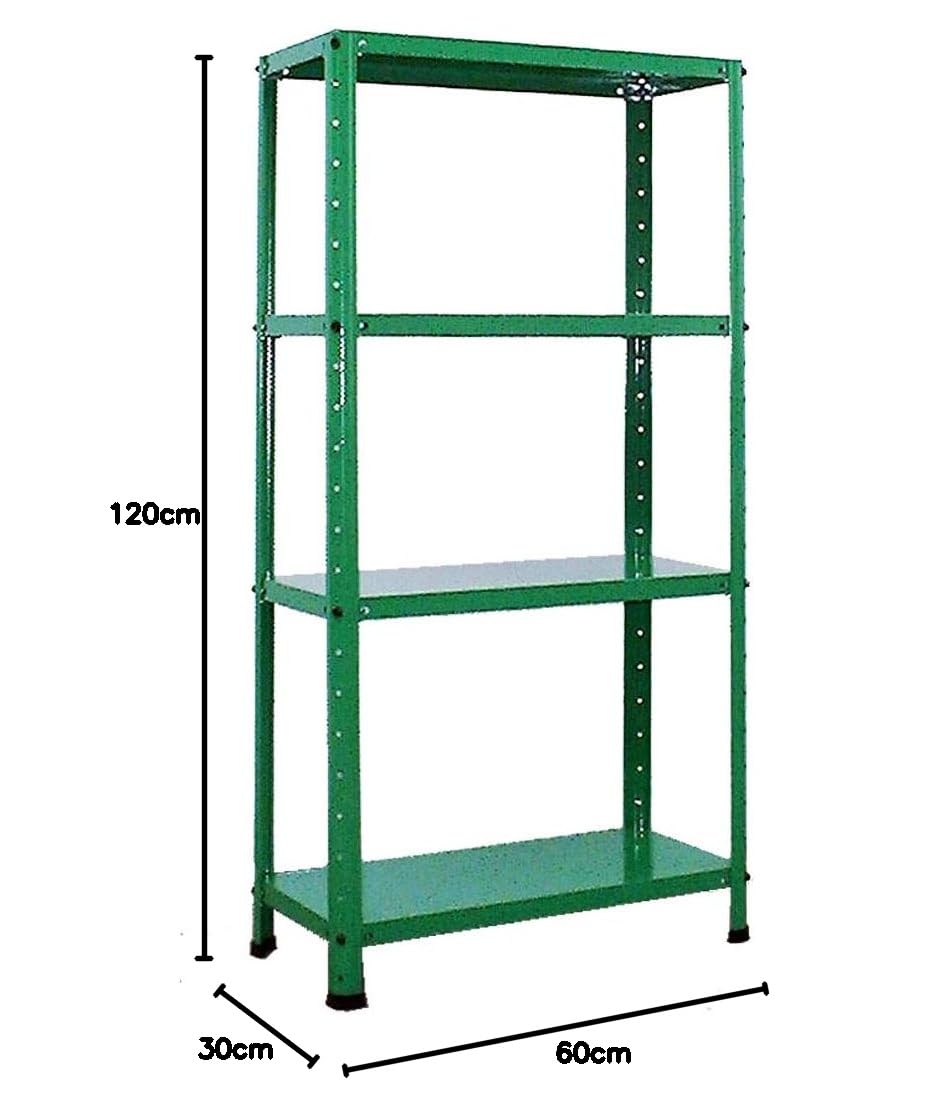 Amazon.co.jp: Rack Factory スチールラック 60×30cm 高さ120cm 4段