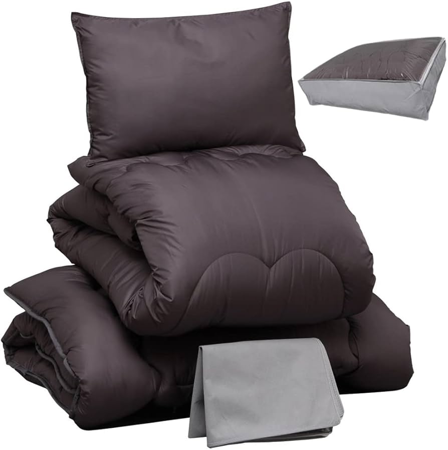 Amazon｜アイリスプラザ 丸ごと洗える布団4点セット シングル 中空