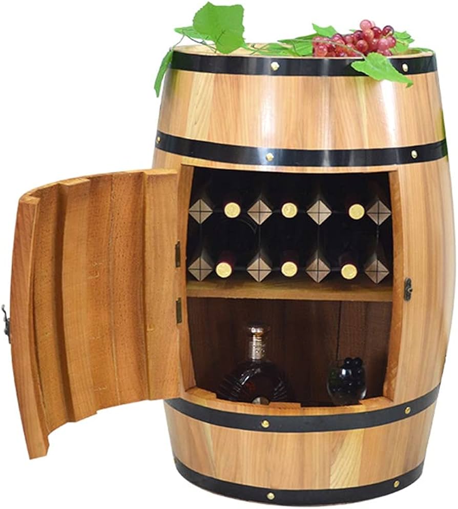 Amazon｜GZHENH ワイン樽、 ワイン ワインセラー レトロ 木製の樽型