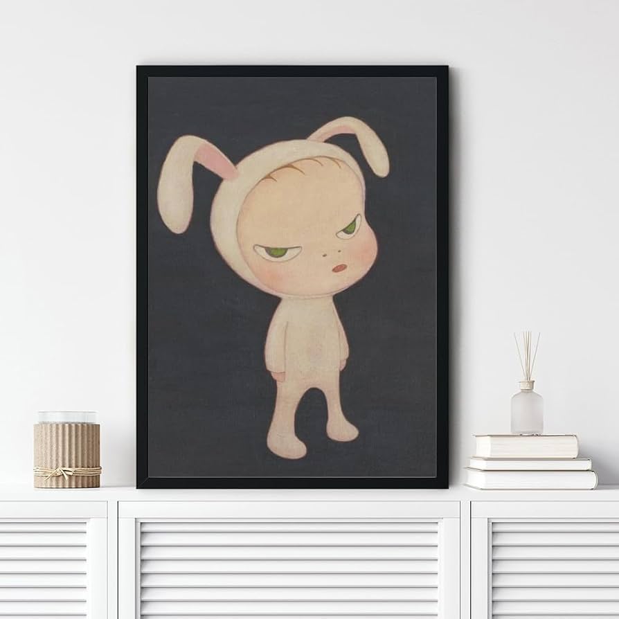 Amazon｜奈良美智ポスター漫画キャンバスウォールアート奈良美智