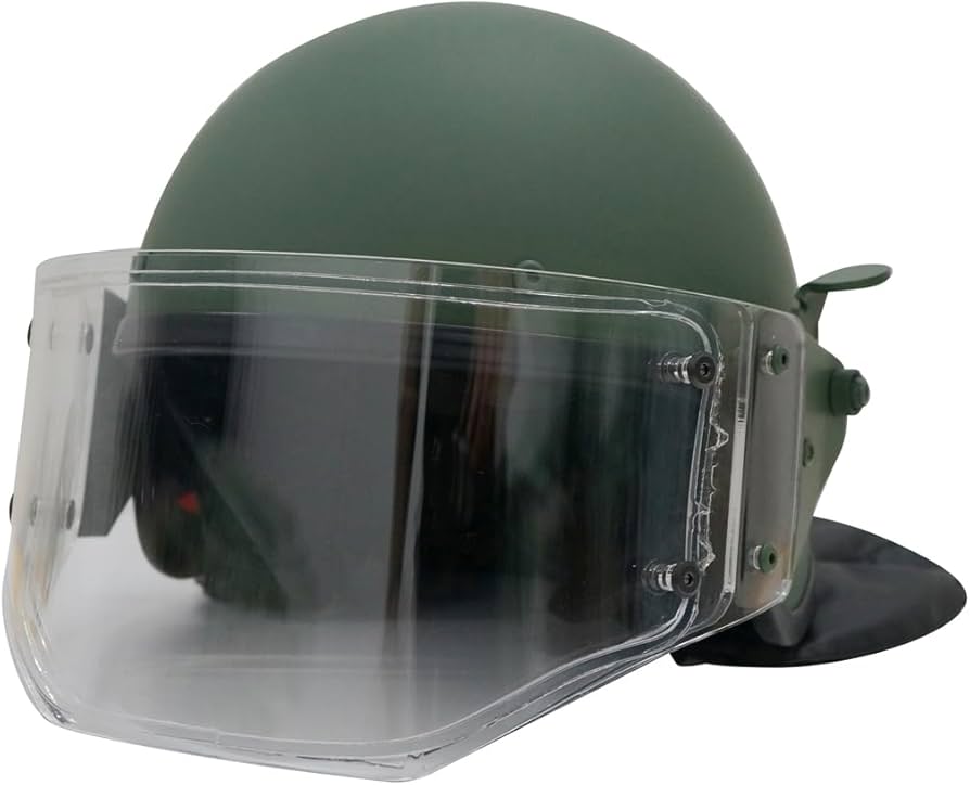 Amazon | ロシア軍ZSh-1-2M ヘルメット複製品 緑/グリーン FSB MVD