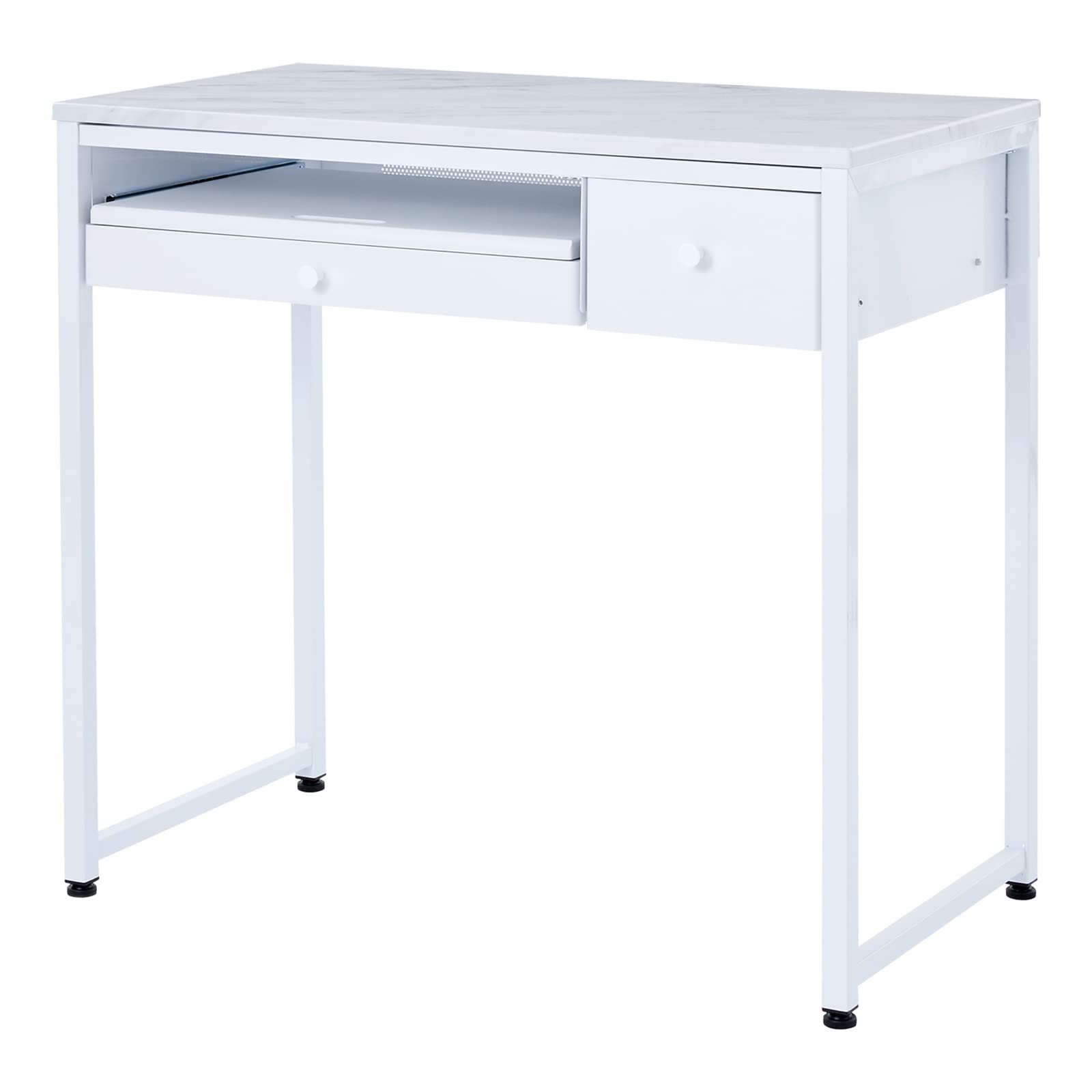 Amazon | LOWYA ロウヤ パソコンデスク 幅85cm ネイルデスク 木製天板