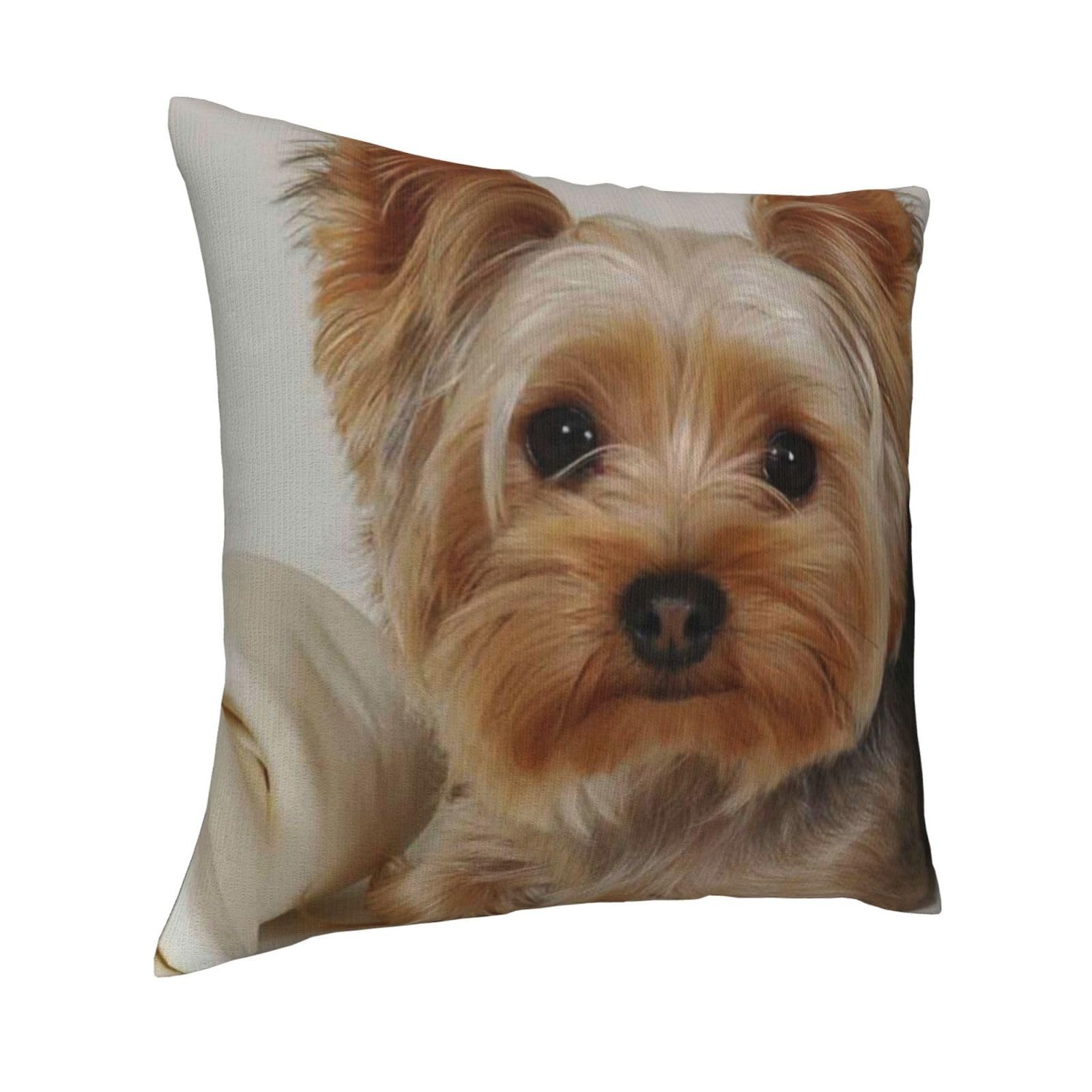 Amazon.co.jp: 萌え ヨークシャテリア 犬柄 クッションカバー 45×45cm