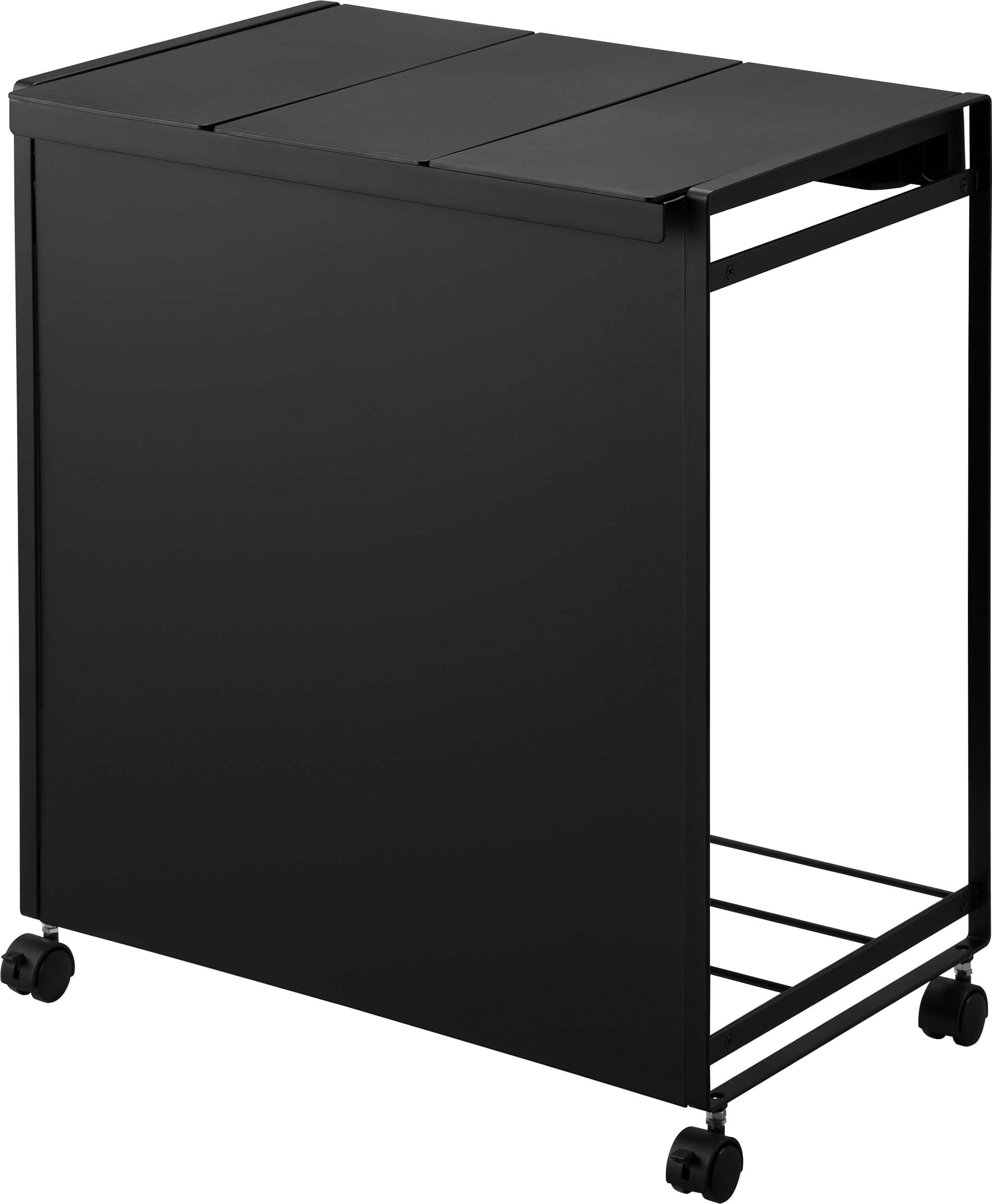 Amazon｜山崎実業 tower タワー 蓋付き目隠し分別ダストワゴン 3分別