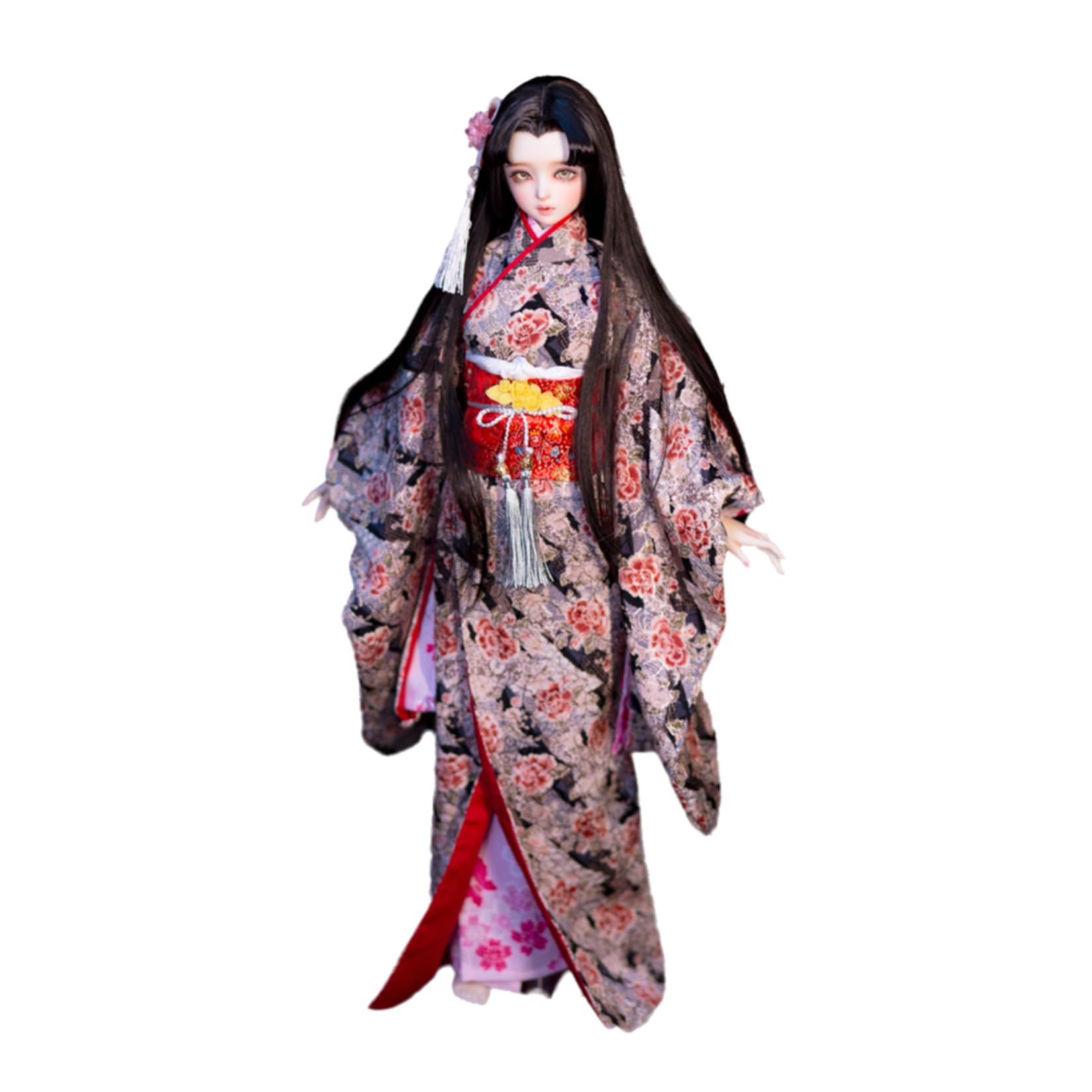 Amazon.co.jp: BACALYSO | 1/3 BJD/SD 球体関節人形 服 振袖 浴衣 牡丹