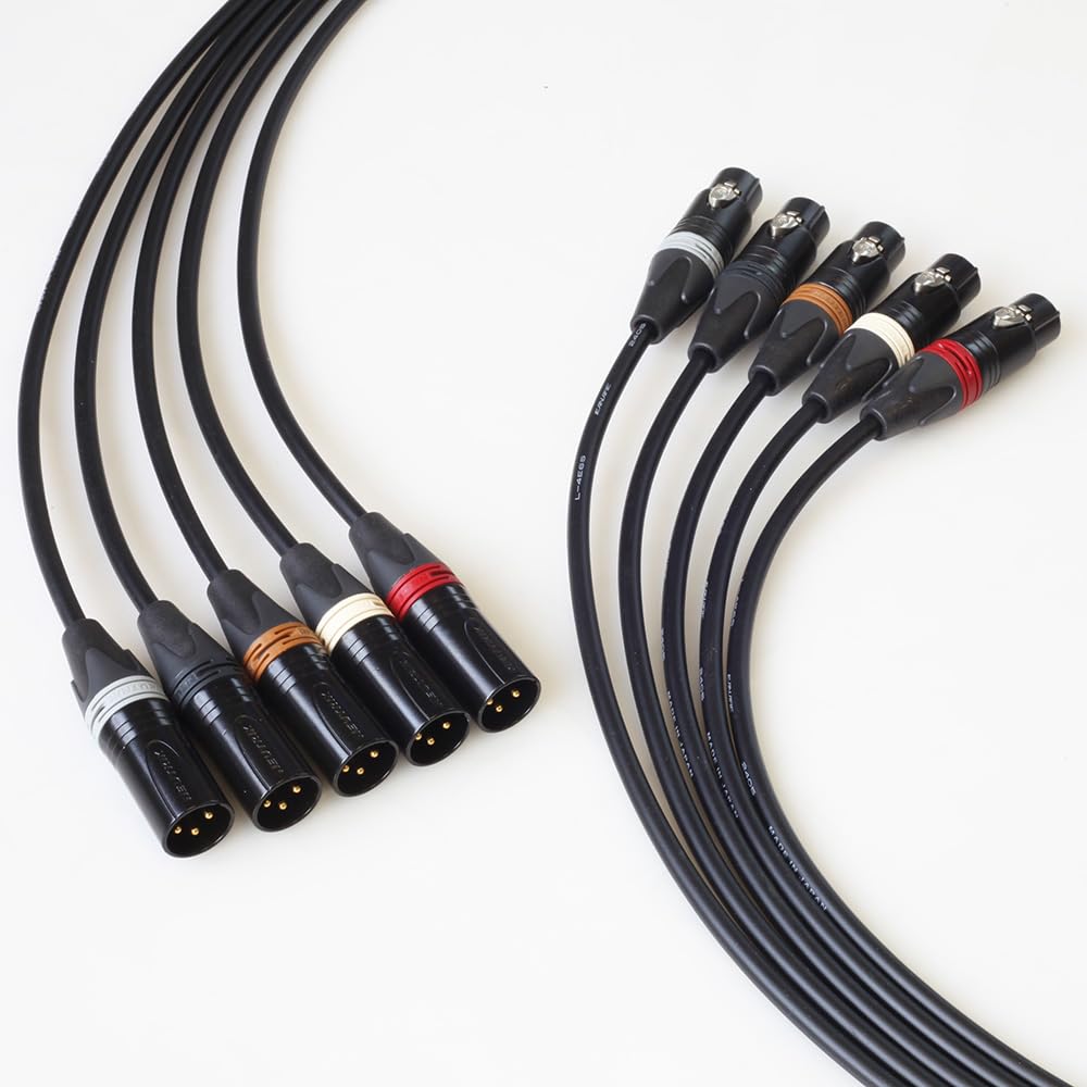 Amazon.com: BJC Star Quad XLR Cables, Canare L-4E6S with Neutrik