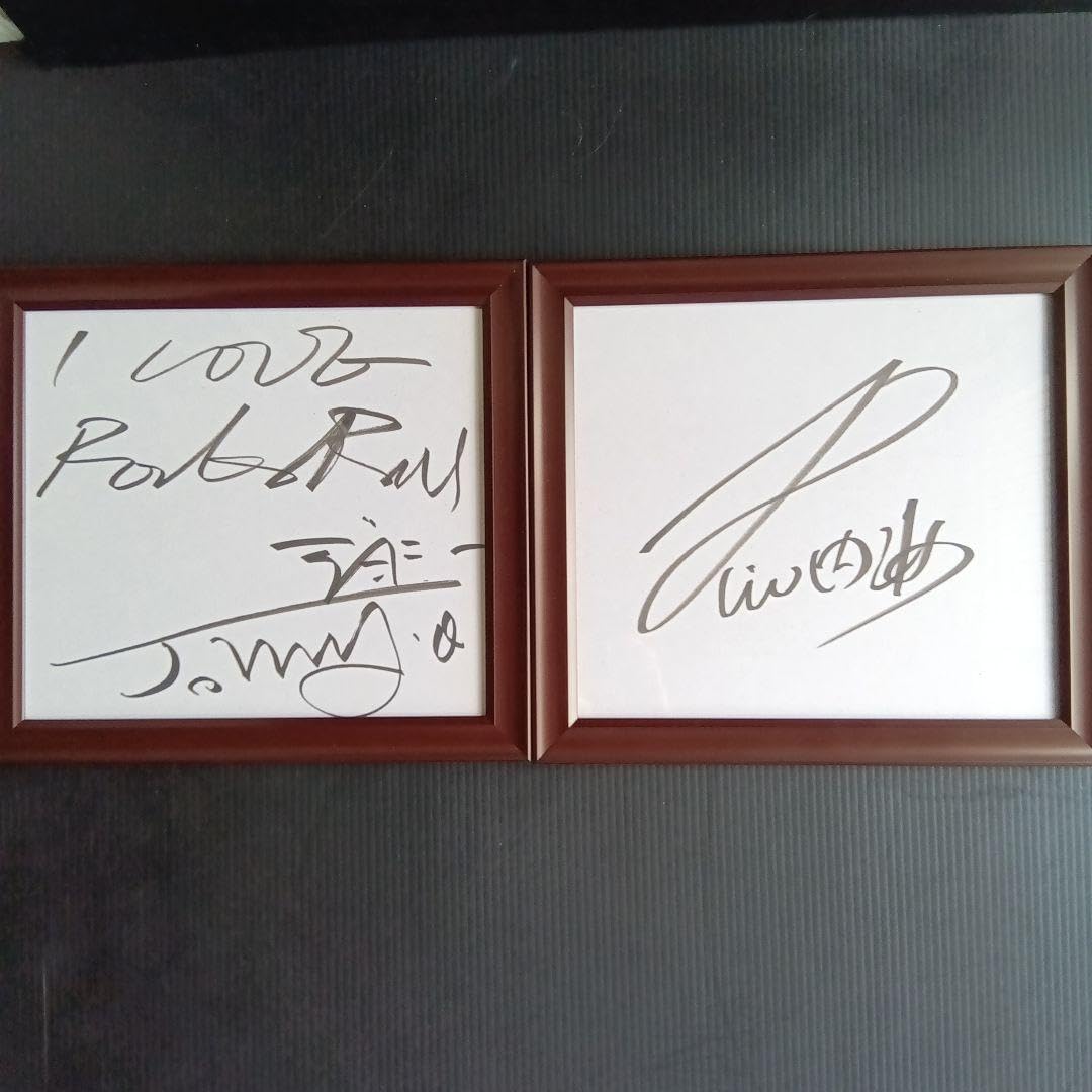 Amazon.co.jp: キャロル ジョニー大倉内海利勝直筆サイン色紙額装