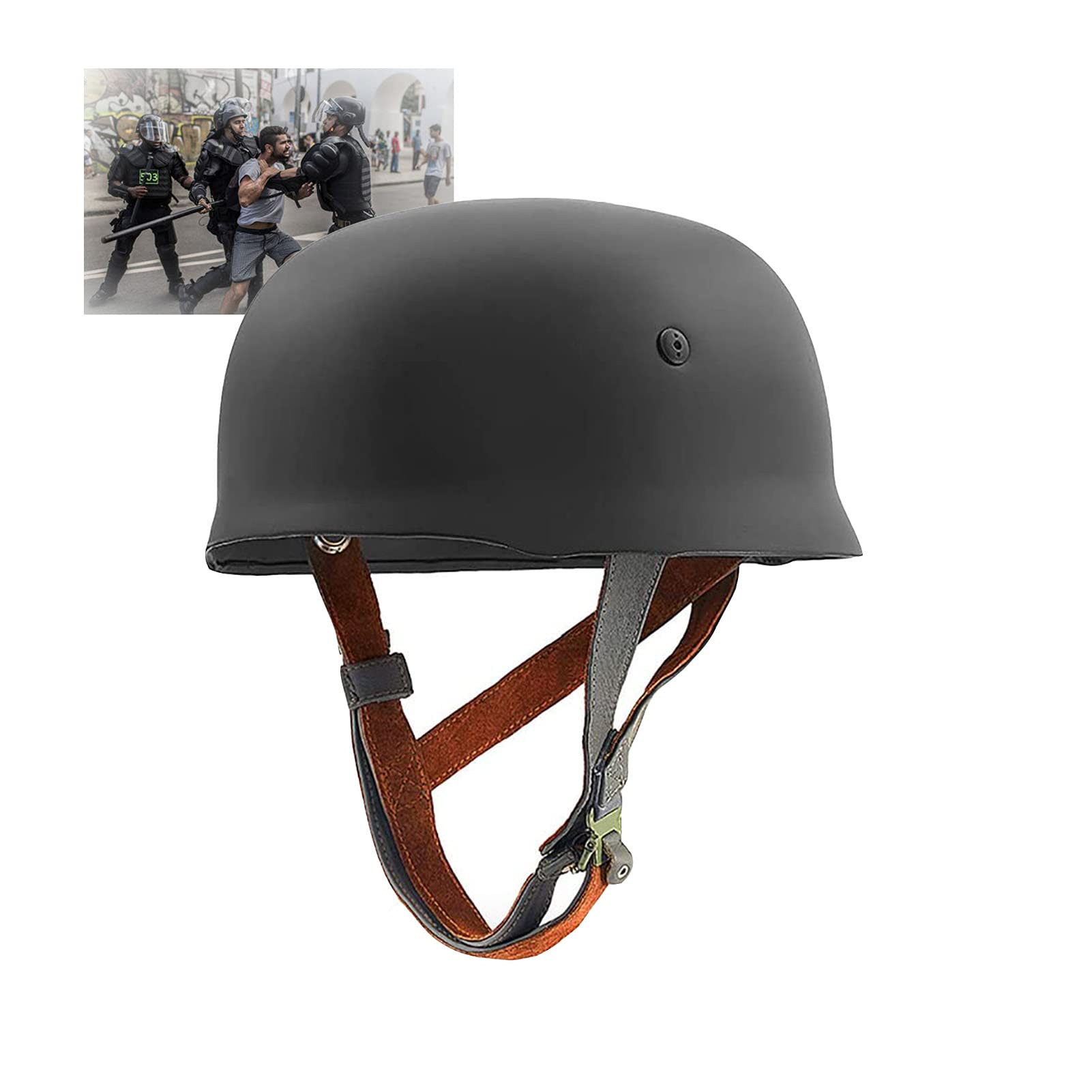Amazon.co.jp: M38ドイツ製ヘルメット、空挺部隊用の防爆ヘルメット