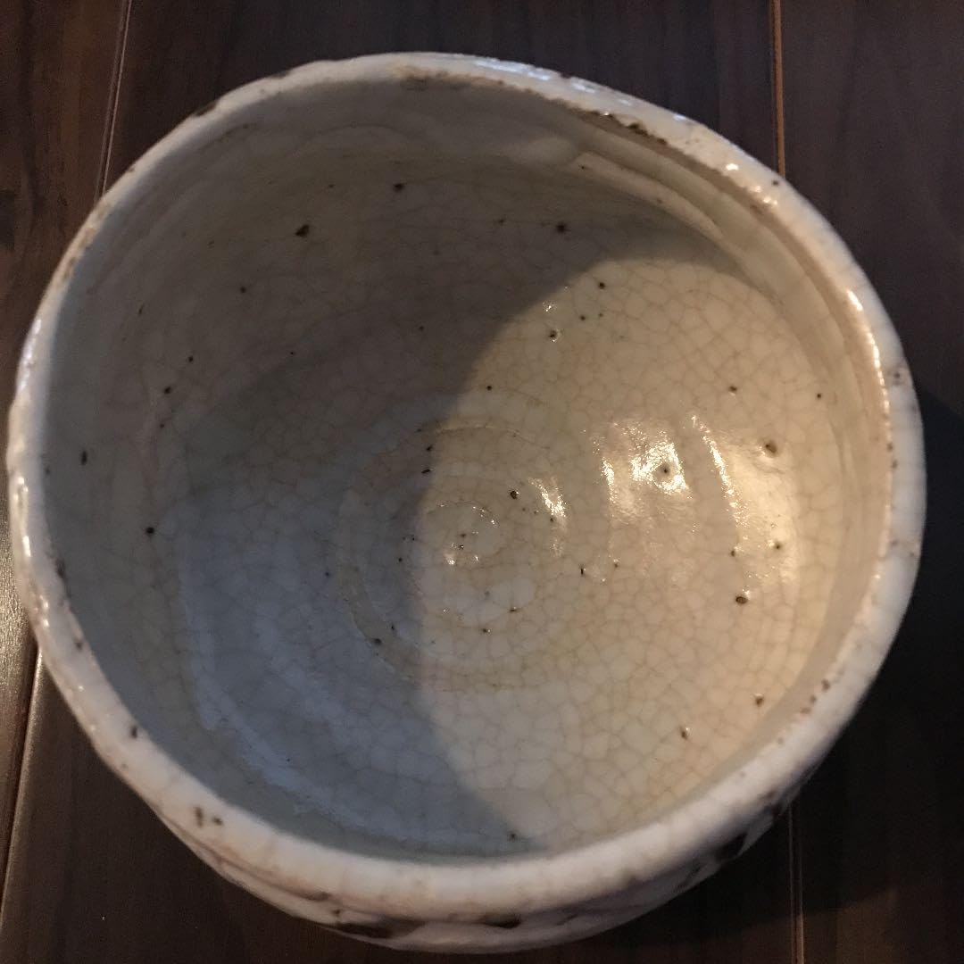 Amazon.co.jp: 絵志野茶碗 美濃大萱窯 裏千家14代淡々斎箱書き 銘